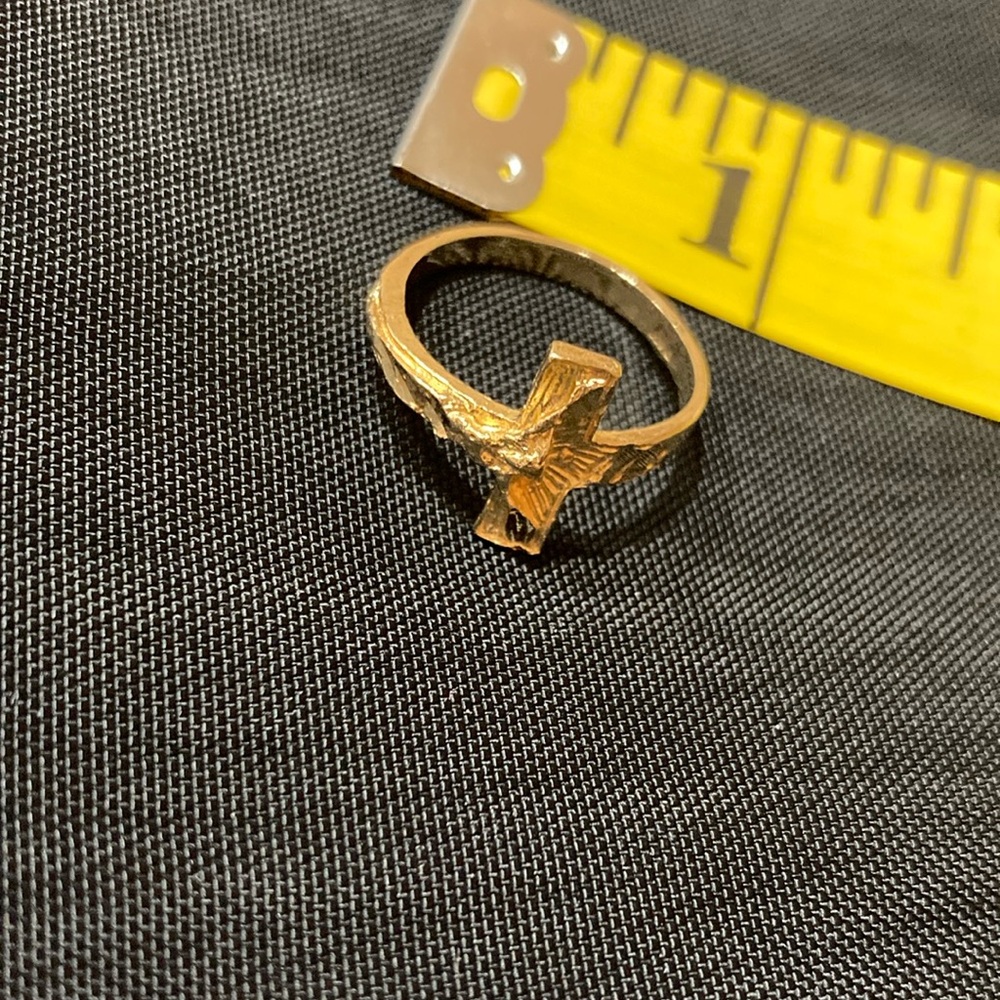10k gold crucifix ring